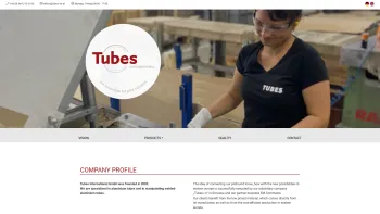 Website Screenshot: TUBES International GmbH - Tubes International - Date: 2023-06-14 10:45:54