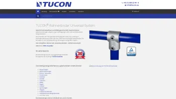 Website Screenshot: TUCON-Verbindungstechnik - Rohrverbinder TÜV geprüft | TUCON | Startseite - Date: 2023-06-26 10:23:45