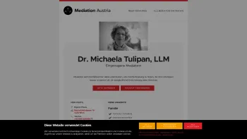 Website Screenshot: Dr. TULIPAN MICHAELA - MediationAustria - Date: 2023-06-14 10:45:54