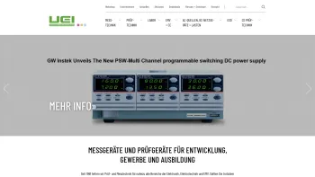 Website Screenshot: UEI Universal Elektronik Import GmbH - Messtechnik und Prüftechnik von Universal Elek­tronik - Date: 2023-06-26 10:23:51