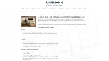 Website Screenshot: Uhrmann GmbH, Kitchen-Living-Bath - Innenarchitektur | Küchenstudio | Design | Linz - Date: 2023-06-15 16:02:34