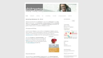 Website Screenshot: ulrich+partner training consulting coaching - Workshop Moderator Dr. Ulrich - Date: 2023-06-26 10:23:51