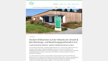 Website Screenshot: Umwelt und Bau - Umwelt & Bau GmbH – Beratung und Bauleitung - Date: 2023-06-26 10:23:54