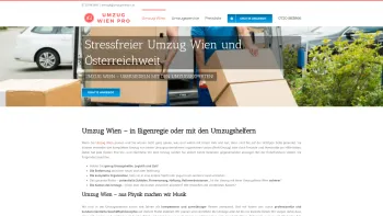 Website Screenshot: Umzug Wien Pro - Umzug Wien | Umzugsservice Österreich und Europa | UmzugWienPro - Date: 2023-06-26 10:26:49
