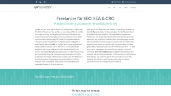 Website Screenshot: undsonstso Digital Marketing, Daniela Loibl MBA MSc - Freelancer für SEO, SEA und Conversion-Optimierung - Date: 2023-06-26 10:26:49