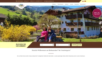 Website Screenshot: Unterbergerwirt - Das Bauernhofhotel für Feinschmecker - die UnterbergerIn - Date: 2023-06-26 10:23:57