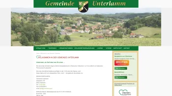 Website Screenshot: bei unterlamm.info - Gemeinde Unterlamm | Ein Dorf, aber was für eines! - Date: 2023-06-26 10:23:57