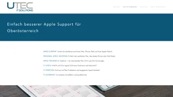 Website Screenshot: UTEC IT Solutions Philipp Unterholzer - Der Experte für Apple Support & Training in Oberösterreich - Date: 2023-06-15 16:02:34