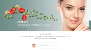Website Screenshot: Vampirlifting Wien Dr. Turkof - Vampirlifting Wien | PRP Plasmalifting | Mesotherapie | Dr. Turkof - Date: 2023-06-26 10:26:49