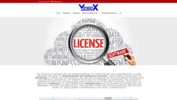 Website Screenshot: Version-X GmbH - Version-X - Software Lizenz Service - Immer die aktuelle Version - Date: 2023-06-26 10:24:08