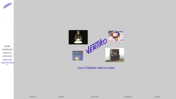 Website Screenshot: Vertiko Antiques - Vertiko - Lampen - Möbel - Schmuck - Stoffe - Date: 2023-06-26 10:24:08