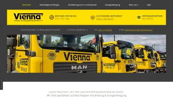 Website Screenshot: + Vienna Abschleppdienst GmbH - Abschleppdienst in Wien: Fahrzeugrückholung - Date: 2023-06-15 16:02:34