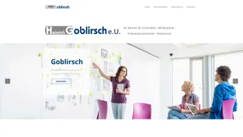 Website Screenshot: Heinrich Präsentationstechnologie von Vienna Plan - Goblirsch - Experte für Schultafel | Whiteboards | Bürobedarf - Date: 2023-06-26 10:24:11