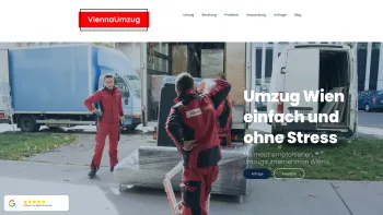 Website Screenshot: VIENNAUMZUG So einfach kann der Umzug sein. - Wir kümmern uns um Ihren Umzug in Wien | ViennaUmzug - Date: 2023-06-26 10:24:10