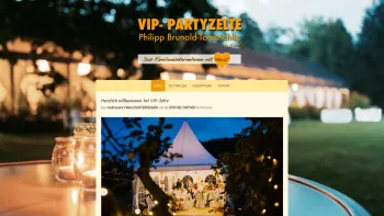 Website Screenshot: VIP-Zelte Philipp Brunold-Tomaschitz - Zeltverleih - vip-zeltes Webseite! - Date: 2023-06-26 10:24:14