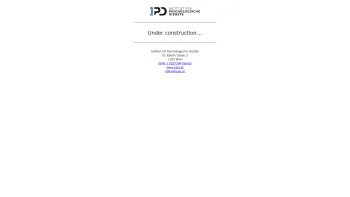 Website Screenshot: Institut für psychologische Dienste - VIPD - Under construction - Date: 2023-06-14 10:46:03