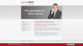 Website Screenshot: Versicherungsmakler Mag. iur. Thomas Mayr - Mag. iur. Thomas Mayr • Versicherungsmakler | Wir versichern Erfolg - Date: 2023-06-15 16:02:34