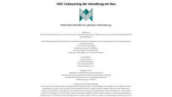 Website Screenshot: Andreas Korp Staatlich geprüfte Vermögens vmv the finance company - VMV: Outsourcing der Verwaltung am Bau - Date: 2023-06-26 10:24:20