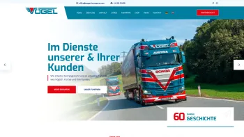 Website Screenshot: Vögel Transportunternehmen - Home - Vögel Transporte - Date: 2023-06-15 16:02:34