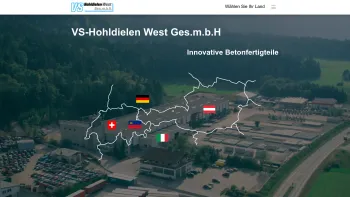 Website Screenshot: VS-Hohldielen-West Gesellschaft VS-Hohldielen West Der Spannbetonprofi - VS-Hohldielen West Ges.m.b.H. - Date: 2023-06-14 10:46:06