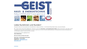 Website Screenshot: Waldschütz-Buxbaum - Firma Geist Haus- und Energietechnik GmbH | Pulkau - Date: 2023-06-26 10:24:25