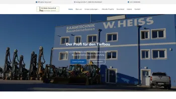 Website Screenshot: Rammtechnik Bauunternehmen W. Heiss - Ihr Bauunternehmen W. Heiss Ges.m.b.H. aus Perchtoldsdorf - Date: 2023-06-14 10:46:06