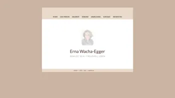 Website Screenshot: Erna Wacha Farbberater Seminarleiterin - Erna Wacha-Egger - Bewusstseinstrainerin & Veranstalterin - Date: 2023-06-26 10:24:26