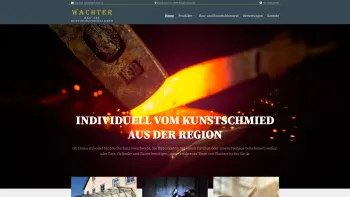 Website Screenshot: Wachter Bau und Kunstschlosserei GmbH - Kunstschmiede Oberösterreich - Wachter Bau- und Kunstschlosserei GmbH - Date: 2023-06-15 16:02:34