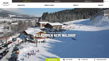 Website Screenshot: Waldhof Resort - Das einzige Hotel in Scheffau direkt an der Piste - Date: 2023-06-14 10:46:52