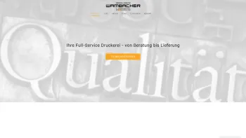 Website Screenshot: Druckerei Wambacher Vees e.U. - Druckerei Wambacher - Ihr zuverlässiger Werbepartner - Date: 2023-06-26 10:24:34