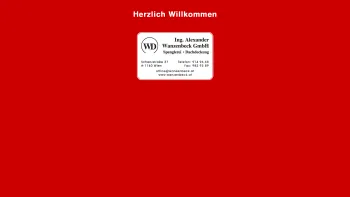 Website Screenshot: Ing. Alexander Wanzenbeck GmbH - Herzlich Willkommen | Ing. Alexander Wanzenbeck | Spenglerei & Dachdeckung - Date: 2023-06-14 10:38:04