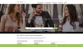 Website Screenshot: Gastro Human Resources GmbH - GHR Jobs - Home - Date: 2023-06-14 10:46:11