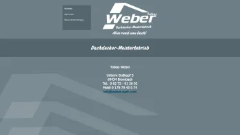 Website Screenshot: Roman _Weber-Dach.com Ihre Dachdeckermeister aus Butzbach Pohl-Göns - weber-dach - Date: 2023-06-26 10:24:37