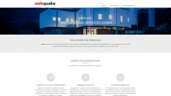 Website Screenshot: webquake.com Ihr Partner Internet - webquake | webquake Professional Services GmbH - Date: 2023-06-26 10:24:40