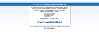 Website Screenshot: Webtech Webdesign & Internetmarketing Salzburg - WebTech - Webdesign & Webhosting - Date: 2023-06-14 10:46:11