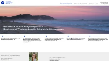 Website Screenshot: Betriebliche Altersvorsorge Wegmann GmbH - Betriebliche Altersvorsorge Wegmann GmbH - Date: 2023-06-26 10:26:50