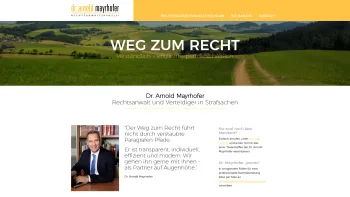 Website Screenshot: Dr. Arnold Mayrhofer, Rechtsanwalt - Dr. Arnold Mayrhofer - Rechtsanwalt und Verteidiger in Strafsachen in Linz | Dr. Arnold Mayrhofer – Rechtsanwaltskanzlei - Date: 2023-06-15 16:02:34