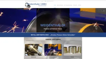 Website Screenshot: Karl Weidenthaler Metalldruckerei und -presserei - Weidenthaler | Metallumformtechnik – "Drücken Pressen Ziehen Schnneiden" - Date: 2023-06-26 10:24:43