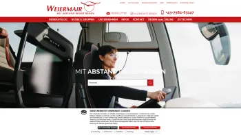 Website Screenshot: Weiermair Reisen Gesellschaft m.b.H. - weiermair.at - Date: 2023-06-14 10:46:11
