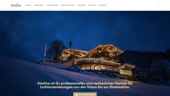 Website Screenshot: Starline Lichtdekorationen Gmbh Ihr Fachbetrieb für Weihnachtsbeleuchtung - Starline Beleuchtung ✭ Die Magie des Lichtes - Date: 2023-06-26 10:24:43
