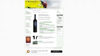 Website Screenshot: Weingut Wöber exklusiver Wein vom Wagram - Weingut WÖBER - Weinversand - exklusiver Wein aus Österreich - Date: 2023-06-15 16:02:34
