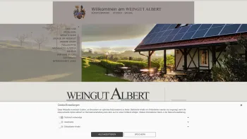 Website Screenshot: Weingut Albert Familie Christian von Cramer - Weingut Albert Fam. Cramer Kitzeck - - Date: 2023-06-26 10:24:43