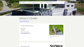Website Screenshot: Weingut Steyrer - WEINGUT STEYRER - Date: 2023-06-14 10:46:14