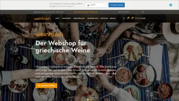 Website Screenshot: Weinhuth - weinhuth | Der Webshop für griechische Weine - Date: 2023-06-26 10:26:51