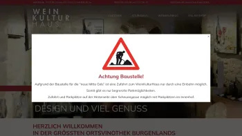 Website Screenshot: Weinkulturhaus Gols Gols index - Weinkulturhaus Gols | Ortsvinothek | Kultur & Genuss - Date: 2023-06-26 10:24:46