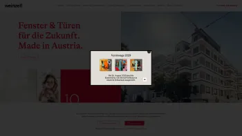 Website Screenshot: Erich Weinzetl Fenster Meister - Hom​​​​​e - Weinzetl - Date: 2023-06-26 10:24:49