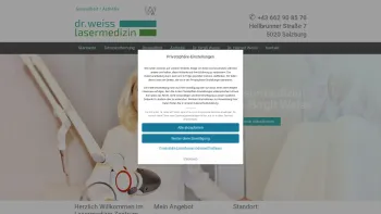 Website Screenshot: Ästhetische Lasermedizin Dr. Weiss & Dr. Weiss - Lasermedizin Salzburg Dr. Birgit Weiss | - Date: 2023-06-26 10:24:49