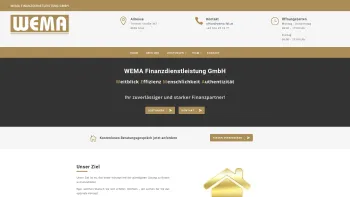 Website Screenshot: WEMA Finanzdienstleistung GmbH - WEMA | Finanzdienstleistung GmbH - Date: 2023-06-26 10:24:52