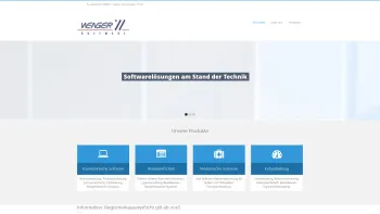 Website Screenshot: auf der Webseite von Wenger-Software - Wenger-Software | - Date: 2023-06-26 10:24:50