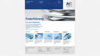 Website Screenshot: G.Wenzl GmbH - Stahlfedern von Hutter & Schrantz - Date: 2023-06-14 10:38:01